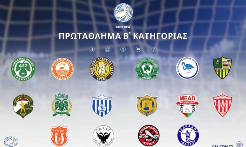 Β’ Κατηγορία: Το πρόγραμμα της 4ης αγωνιστικής