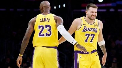 Λεμπρόν για Ντόντσιτς: «Ο καλύτερος της γενιάς του – Θα βάλει πολλά τέτοια καλάθια ως Laker»